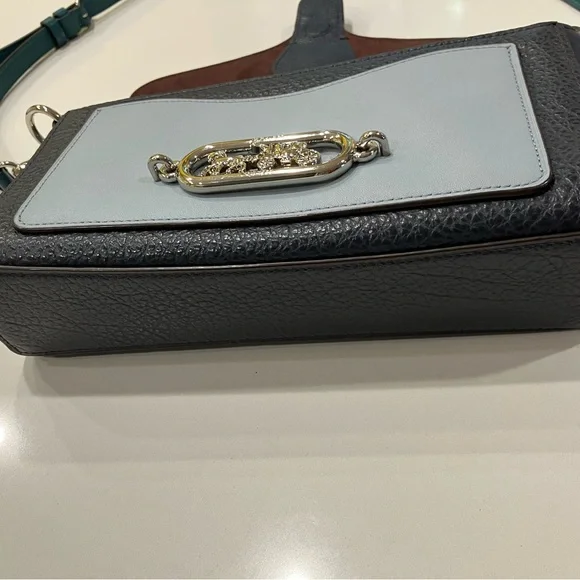 Coach Teal and Gray Crossbody Bag